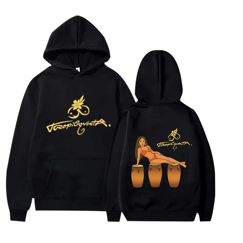

Karol G Tropicoqueta 2025 Album hoodie men women vintage Long sleeve Sweatshirt with print Graphics oversized hoodie unisex
