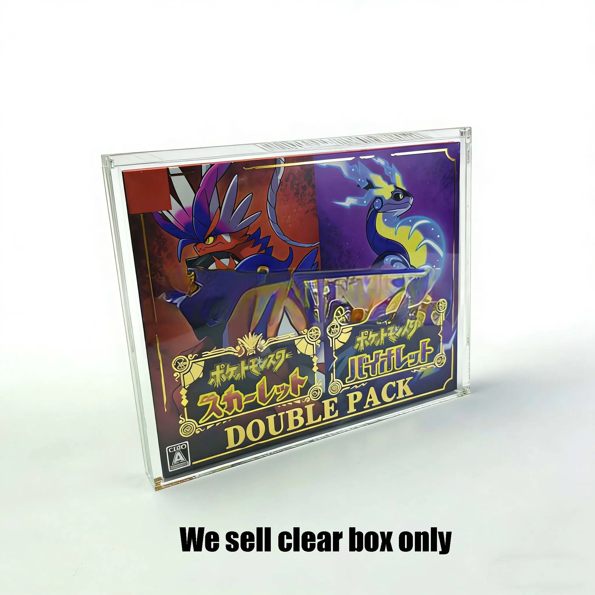 

Для Nintendo Switch (Япония/Гонконг) - Прозрачный коллекционный демонстрационный и защитный бокс для Scarlet/Violet Pearl/Sword Shield