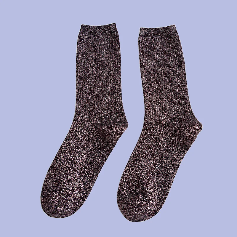 Calcetines largos de tubo para mujer, medias cálidas de moda, Primavera e invierno, 5/10 pares