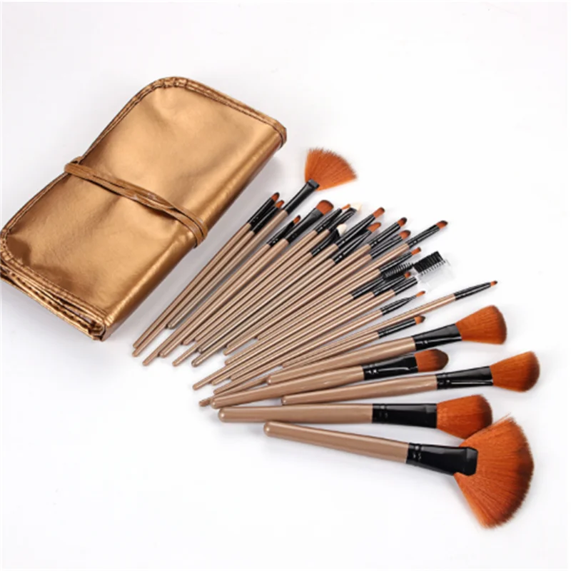 6 colors Makeup Brushes Cosmetic Tools With Cosmetic Bag Beauty Accessories