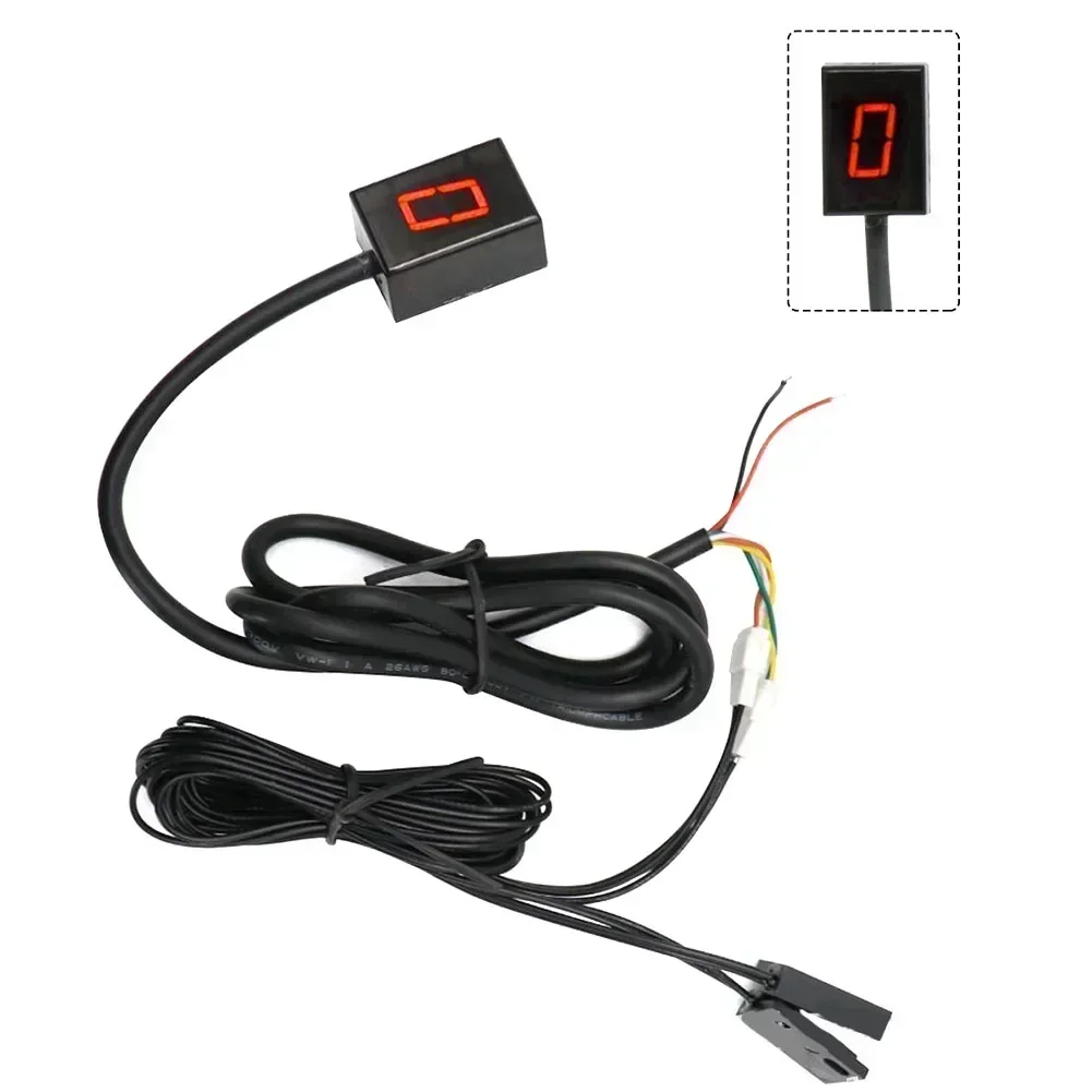 Led Universal Digital Gear Indicator Motorcycle 6 Digital Display Speedometer Indicator Motorcycle Display Shift Lever Sensor
