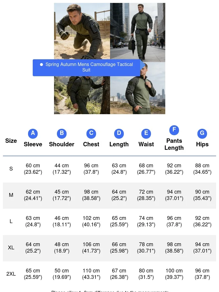 Spring Autumn Men Tactical Military Camouflage Suits Outdoor Men Waterproof Windproof T Shirts + Pants Combat Uniform Sets