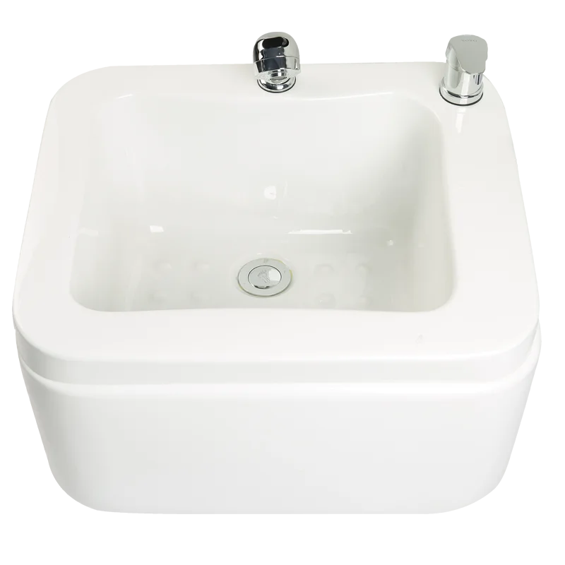 Luxury Foot Bath Basin for Soaking Feet,Pedicure Foot Spa, Acrylic Bucket with Shower and Faucet , feeting Soak Tub