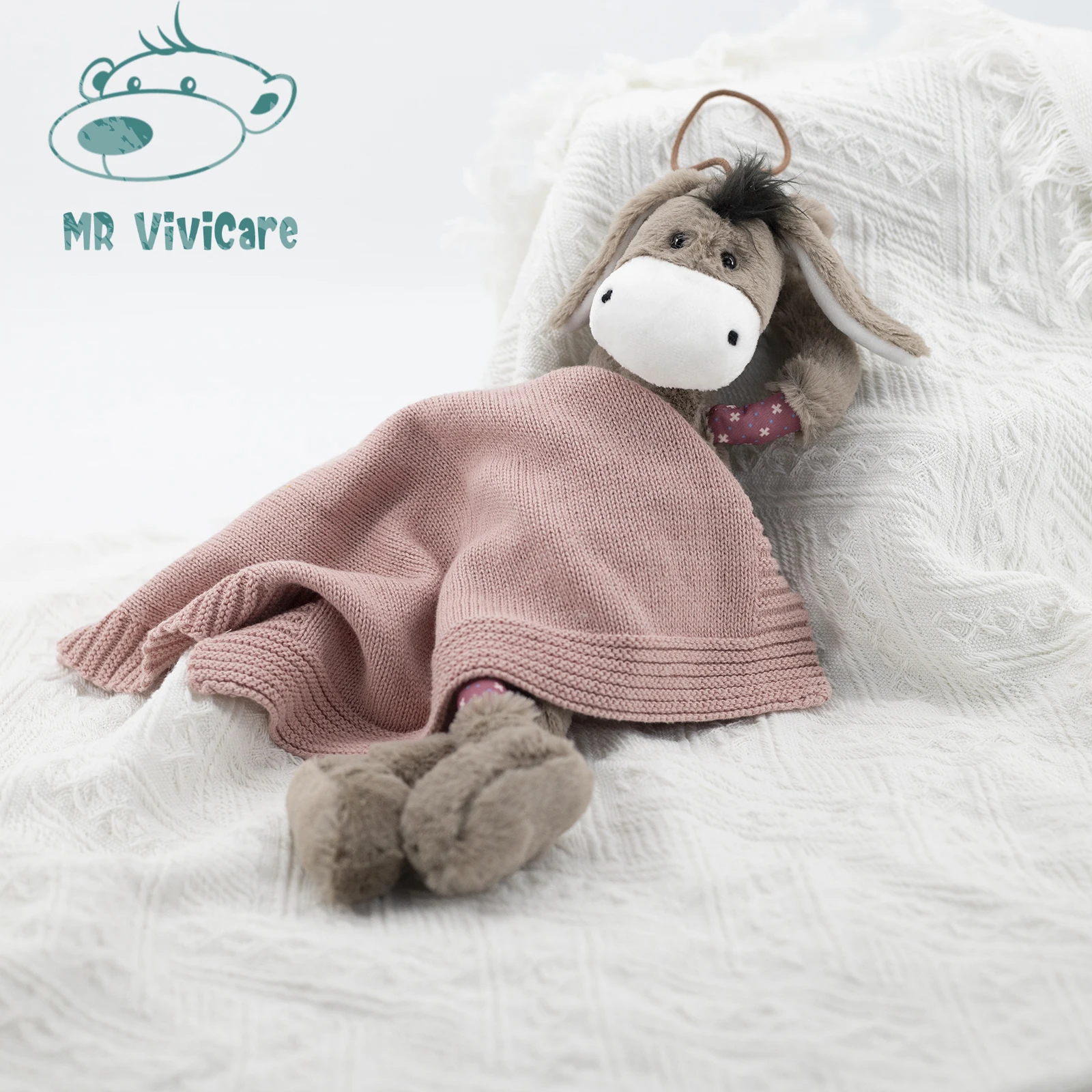 Urocza kreskówka Baby Eeyore symulacja osioł wypchana miękkie pluszowe zwierzątko lalka na urodziny dla dzieci kolekcja prezentów