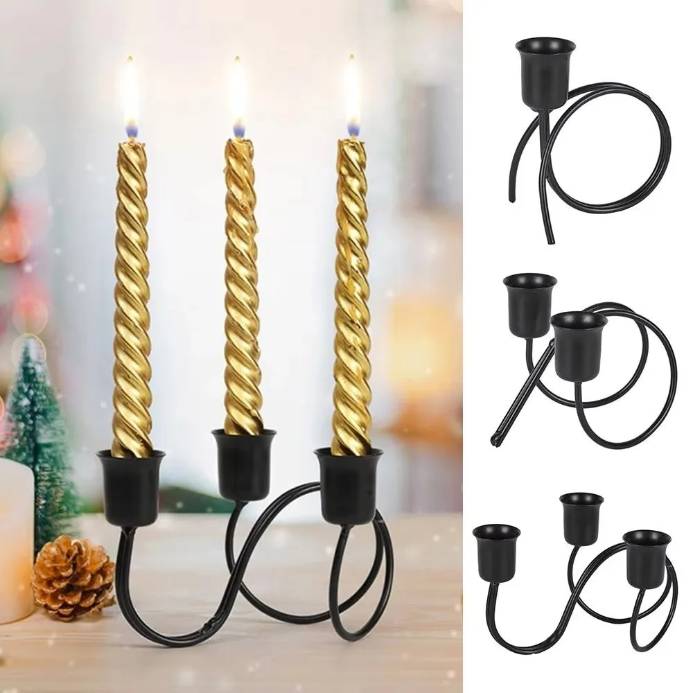 Metal Candlestick Holder Desktop Adornment Home Wedding Decor Tabletop Candle Holders Simple Candle Cup Indoor Ornaments