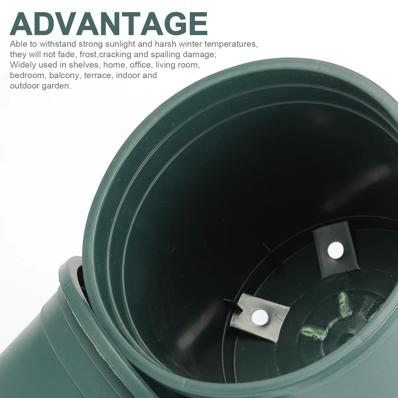 

12pcs Plastic Flower Pots Garden Planters Self Watering Plant Containers Succulent Planting Holders For Home Decorations