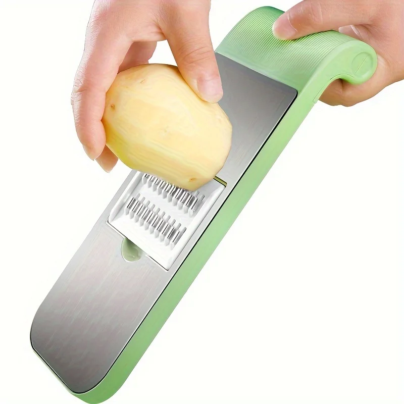 Multifunctional kitchen Vegetable slicer, 5 interchangeable blades Vegetable slicer Manual Slicer Kitchen Garlic, cabbage