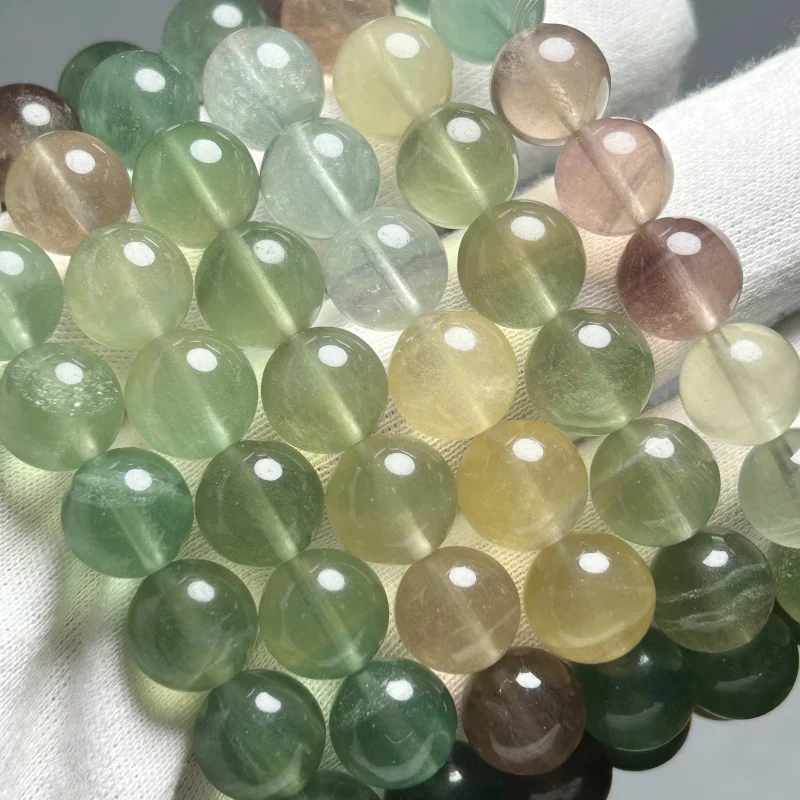 Meihan AAA натуральный арбуз флюорит гладкий круглый свободный браслет из бусин для изготовления ювелирных изделий дизайн подарок Meihan AAA натуральный арбуз флюорит гладкий круглый свободный браслет из бусин для изготовления ювелирных изделий дизайн подарок