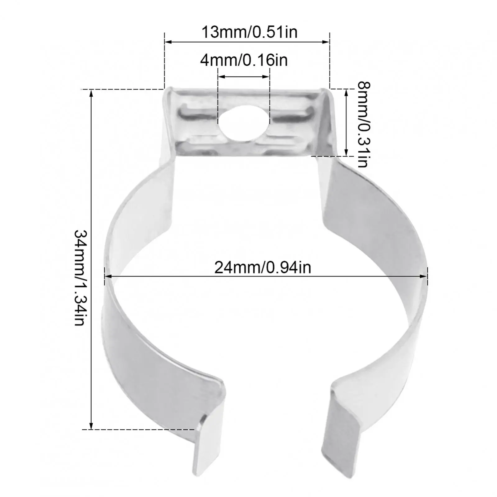 50pcs T8 U Clips Holder Bracket for LED Light Bulbs Fluorescent Tube Pipe Clamps Factory Fluorescent Lamps