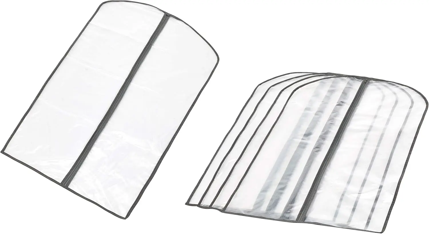 

Сумка для хранения одежды на молнии из ПЭВА, 5 штук в упаковке, белая