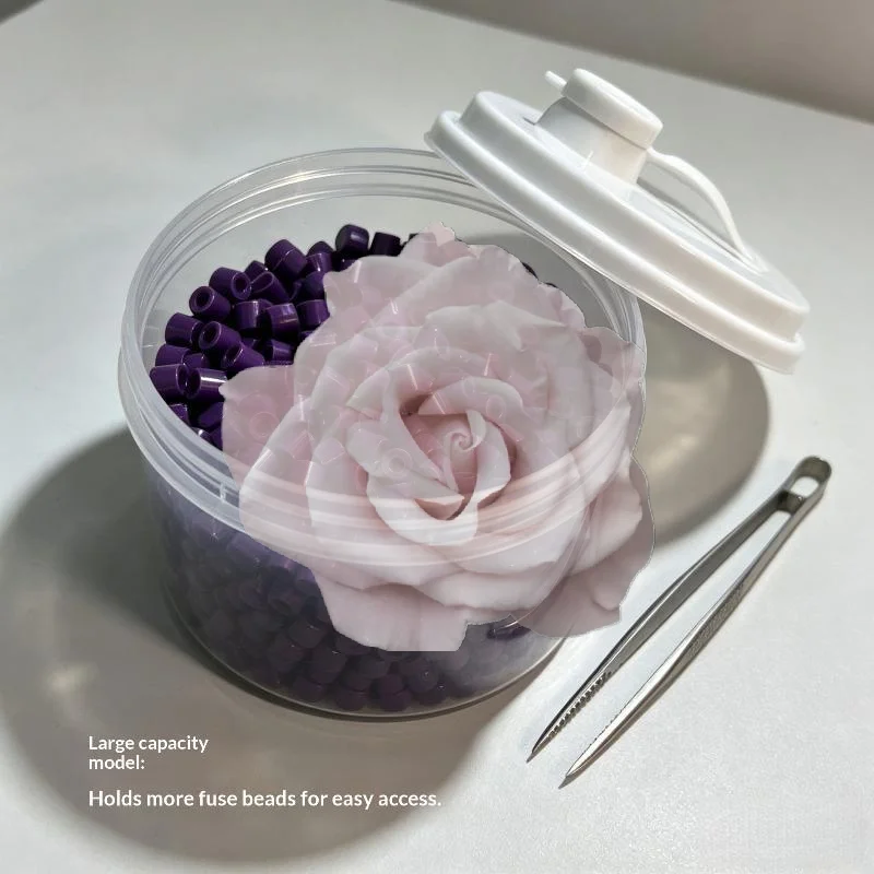 Popular Large Capacity Bean Storage Container Transparent Reusable Black White DIY Style for Grains Coffee Beans Storage