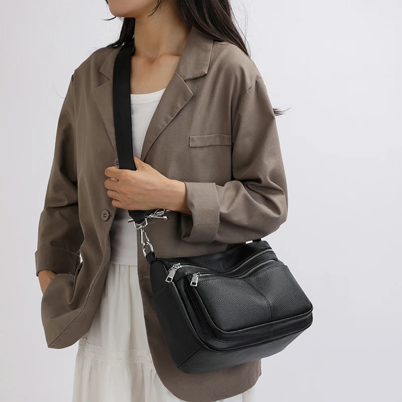 

Designer Luxury Brand Women's Shoulder Bag Fashion Genuine Leather Crossbody Handbag Trendy Versatile Ladies Purse сумка женская