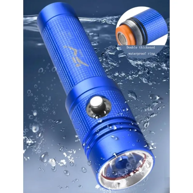 ZK30 Super Bright Diving Flashlight High Power Rechargeable Led Flashlight Self Defense Lighter Torch Olight Power Bank