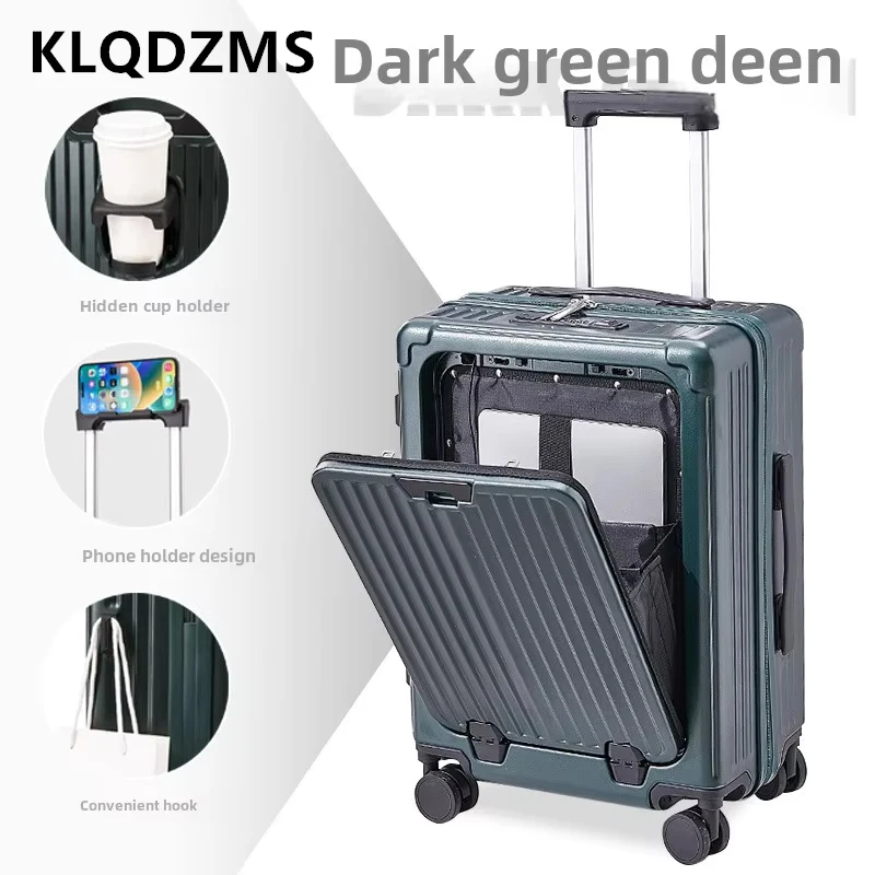 

KLQDZMS Handheld Travel Suitcase 20"22"24"26 Inch Boarding Box USB Charging Trolley Case Universal Wheel Rolling Luggage