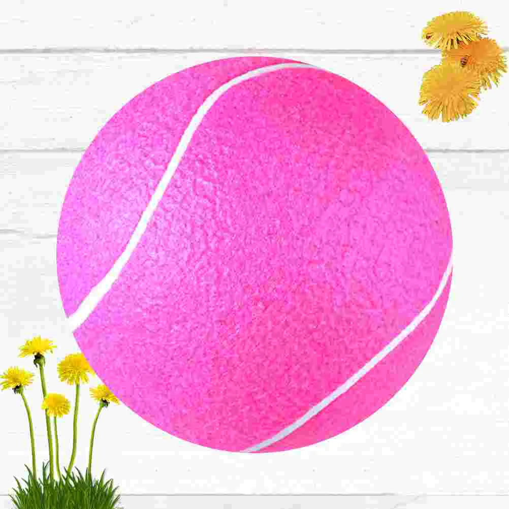 

8-inch Giant Inflatable Tennis Flannel Ball Kids Educational Playing Toys Parents-children Interaction Toys Ball for Home