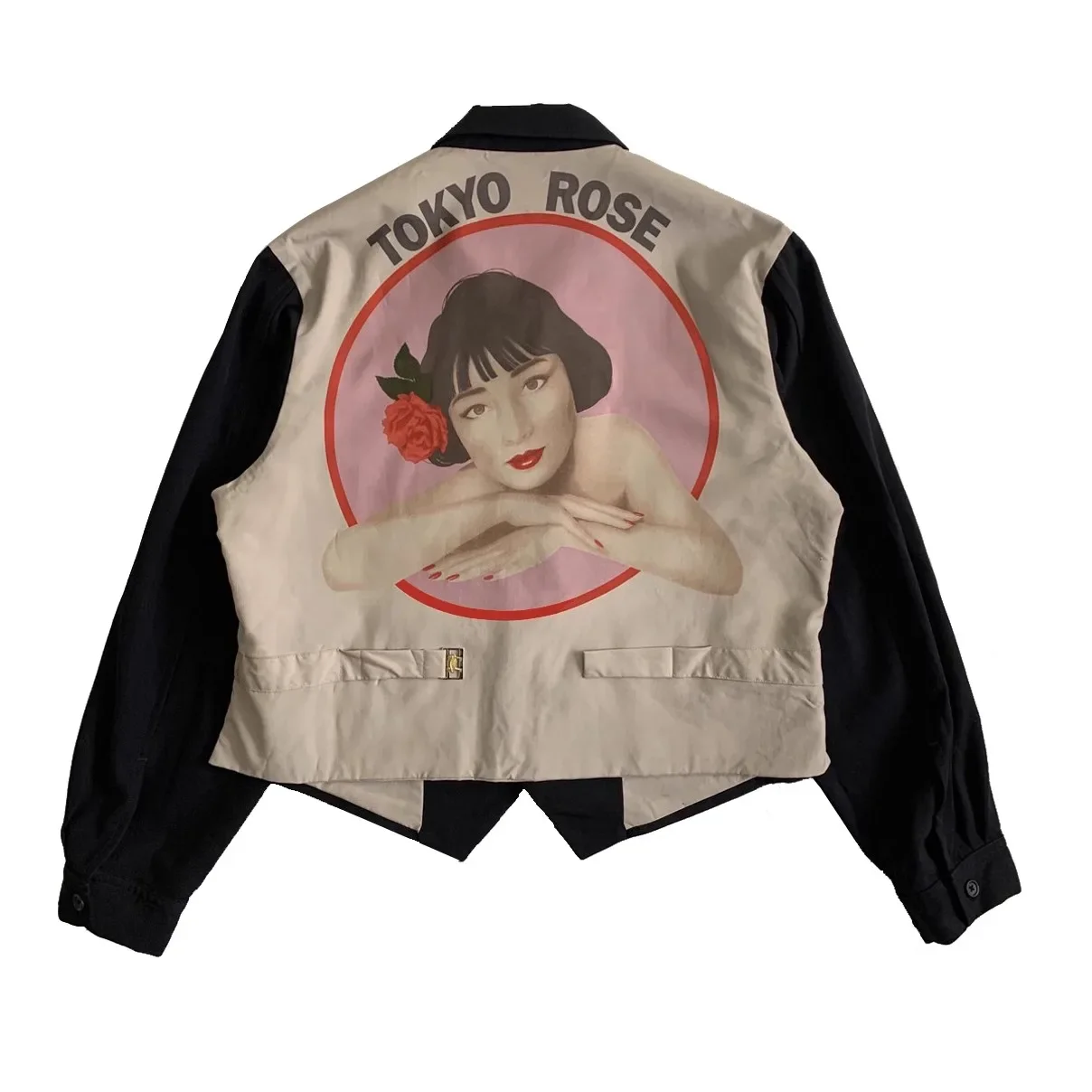 سترة YOJI OOAK TOKYO ROSE بتصميم أصلي من الصوف المطبوع للرجال سترة بسيطة للرجال #1