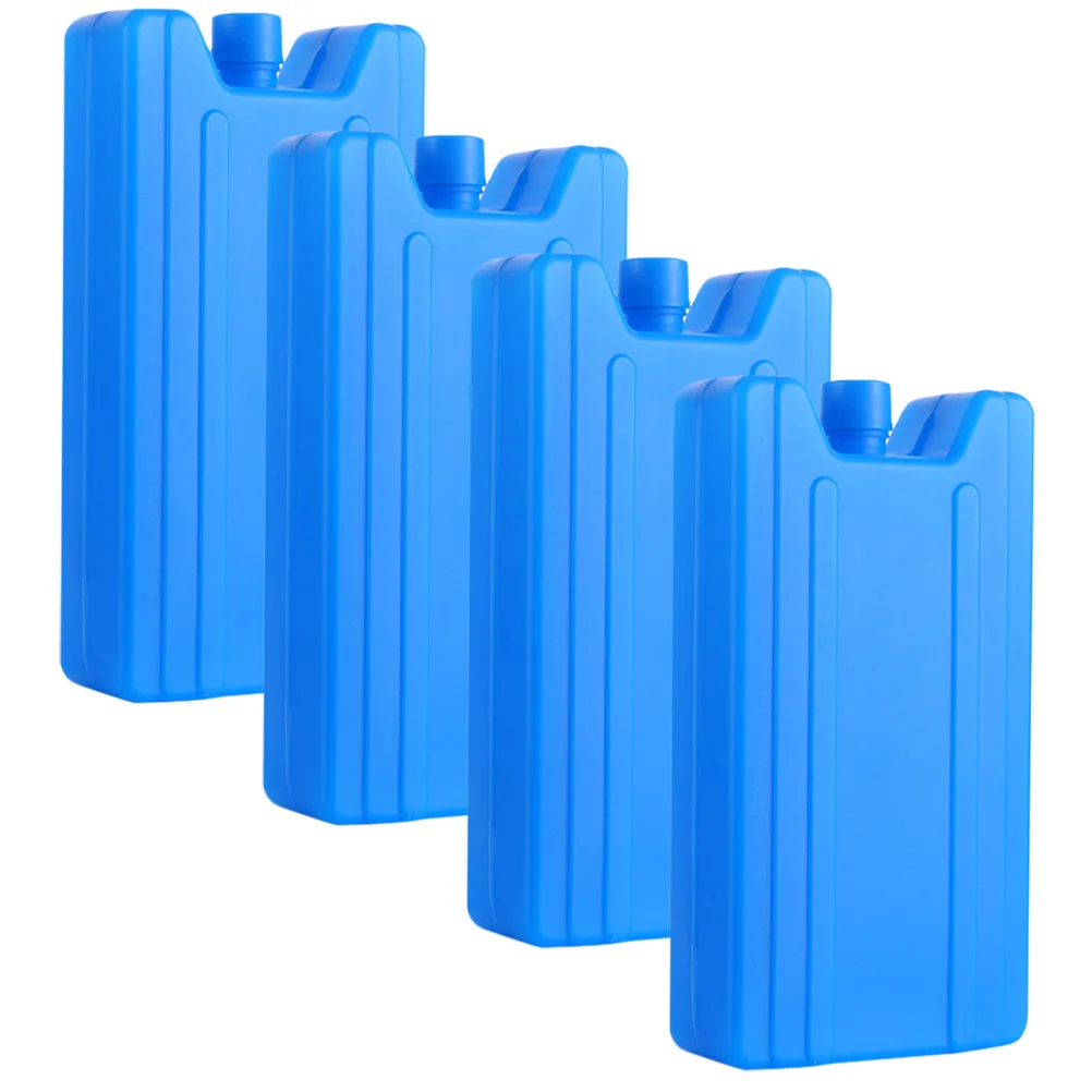 

4 Pcs Air Conditioning Ice Plate Cooling Reusable Holder Cooler Bag Cube Storage Bin for Freezer Case Supplies