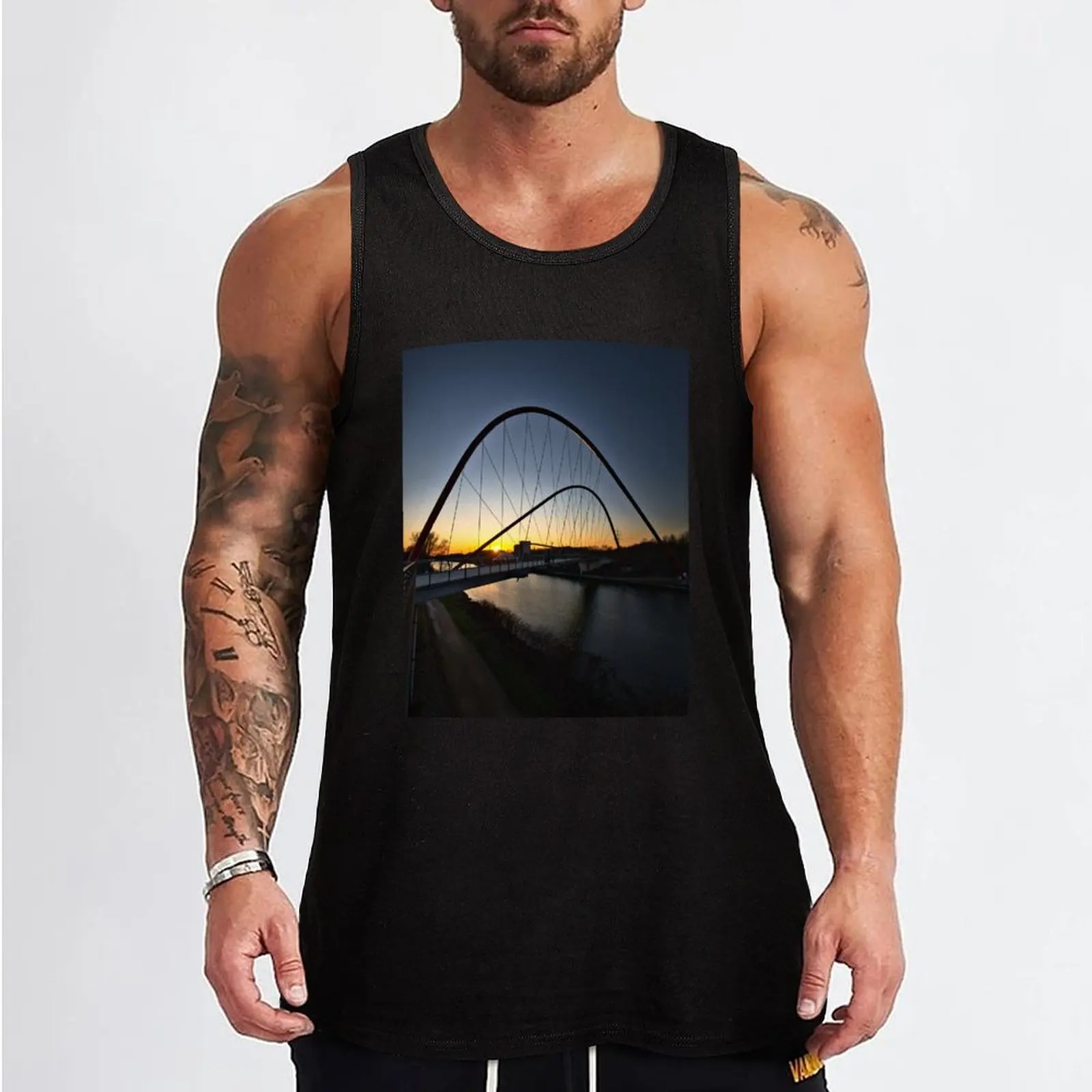 The double arch bridge in the Nordsternpark of Gelsenkirchen - Ruhrgebiet - Ruhrpott - Germany Tank Top