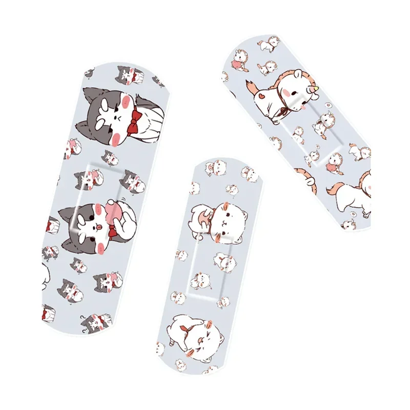 120pcs/set Elastic Band Aid Cartoon Waterproof Skin Patch for First Aid Adhesive Bandages Children Skin Wound Dressing Plaster