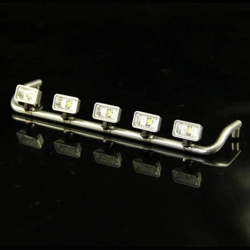 Foco de luz inferior de aleación de aluminio CNC, 3V, para camión Tamiya RC 1/14 Scania 770S BENZ 3363 VOLVO FH16 MAN, piezas de juguete Diy