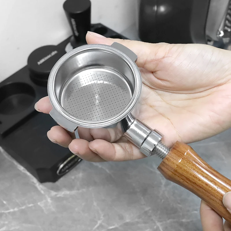 51MM Bottomless Portafilter Two Ears For Delonghi ECP35.31 ECP3420 With 2-Cups Filter Basket Coffee Accessories Espresso Machine