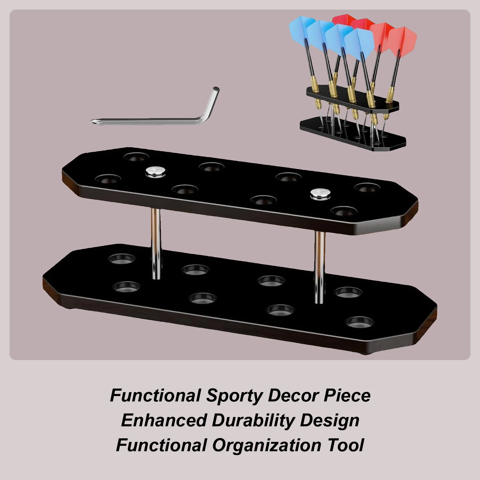 

Подставка для нескольких дротиков, акриловая стойка на 8 слотов для игровой комнаты, офисного стола, бара и развлечений в помещении с друзьями