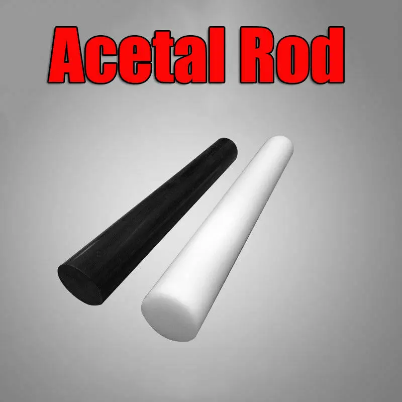 1Pcs Black/White Acetal Rod Engineering Plastic Round Bar Billet Diameter 5mm To 15mm Length 100/200/300MM