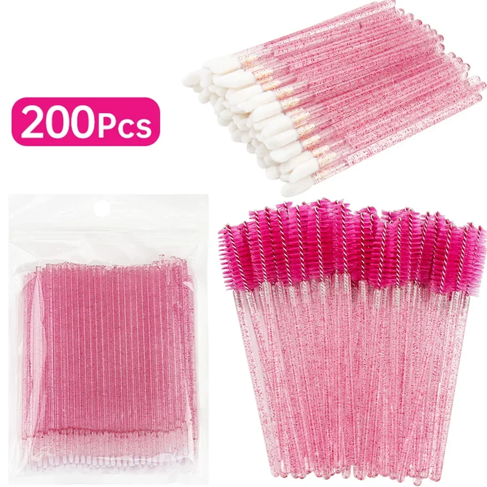 Eyelash Brush 200pcs Micro Brush Eyelash Extension Special Eyelash Removal Brush Lipline Cotton Brush for Eyelash Extension Tool image 4