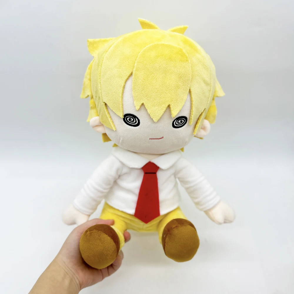 34cm Blond Plush Toy with Red Tie - Soft & Charming Character for Fans & Collectors - Perfect Gift Idea