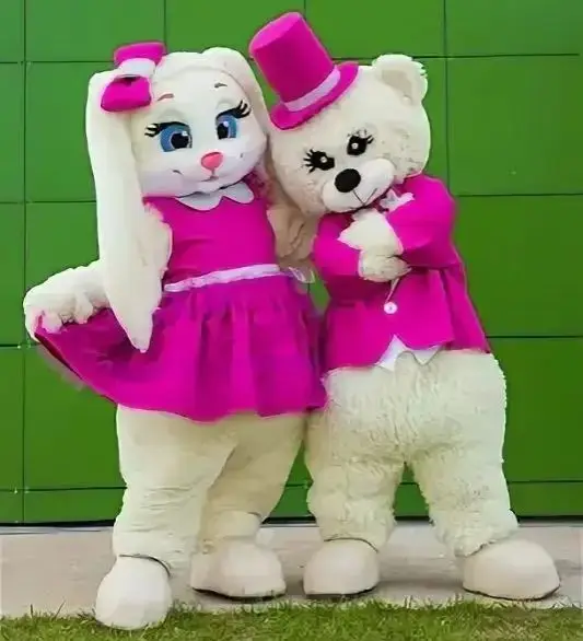 

Красное платье с кроликом и розой, костюм талисмана плюшевого мишки с фрак, наряды для дня рождения, свадьбы, ролевых игр, Хэллоуина, рейв-вечеринки, аниме