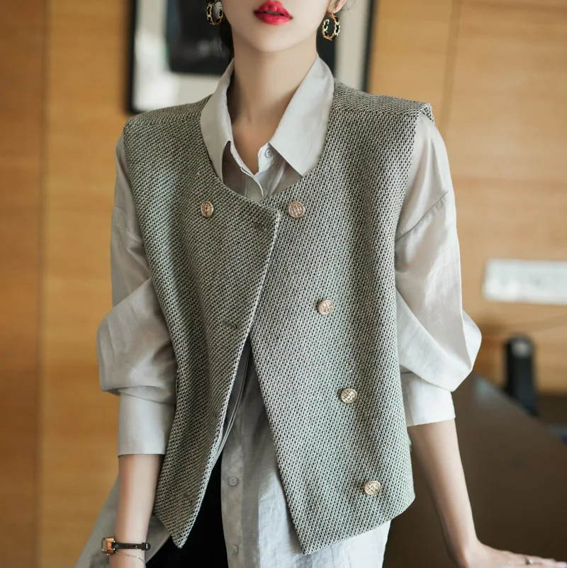 Giacca in Tweed Effetto Vissuto da Donna, Multitasche Stile Cargo, Impermeabile e Antispruzzo per Attività all'Aperto, Trekking e Tempo Libero