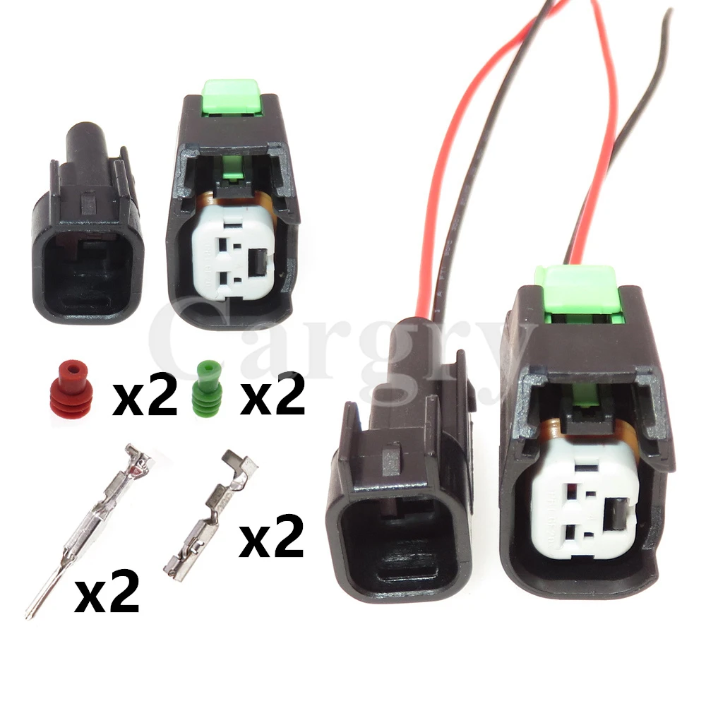 

1 Set 2P 15423276 15419715 15497399 AC Assembly Car Horn Waterproof Socket For Buick Automobile Cable Harness Connector