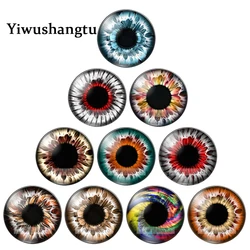 In Pairs Ragdoll Toy Eyeball Dragon cat Eyes  Mixed 10pcs 8MM-30MM Round photo glass cabochon demo flat back Making findings