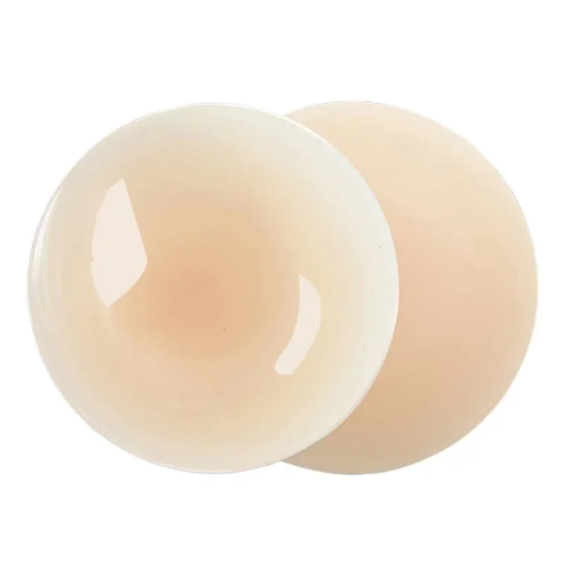 1Pair Reusable Invisible Adhesive Bras Seamless Washable Silicone Nipple Cover Breathable Chest Pad Women Underwear