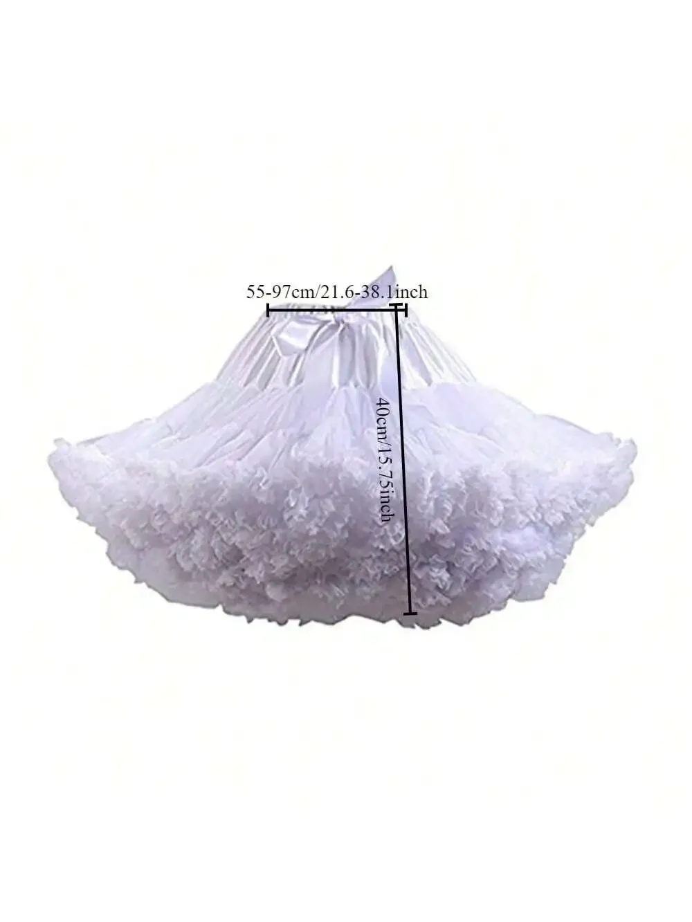 Rok Mini Wanita Tulle Mengembang Rok Pendek Pengantin Rok Dalam Rockabilly Tutu