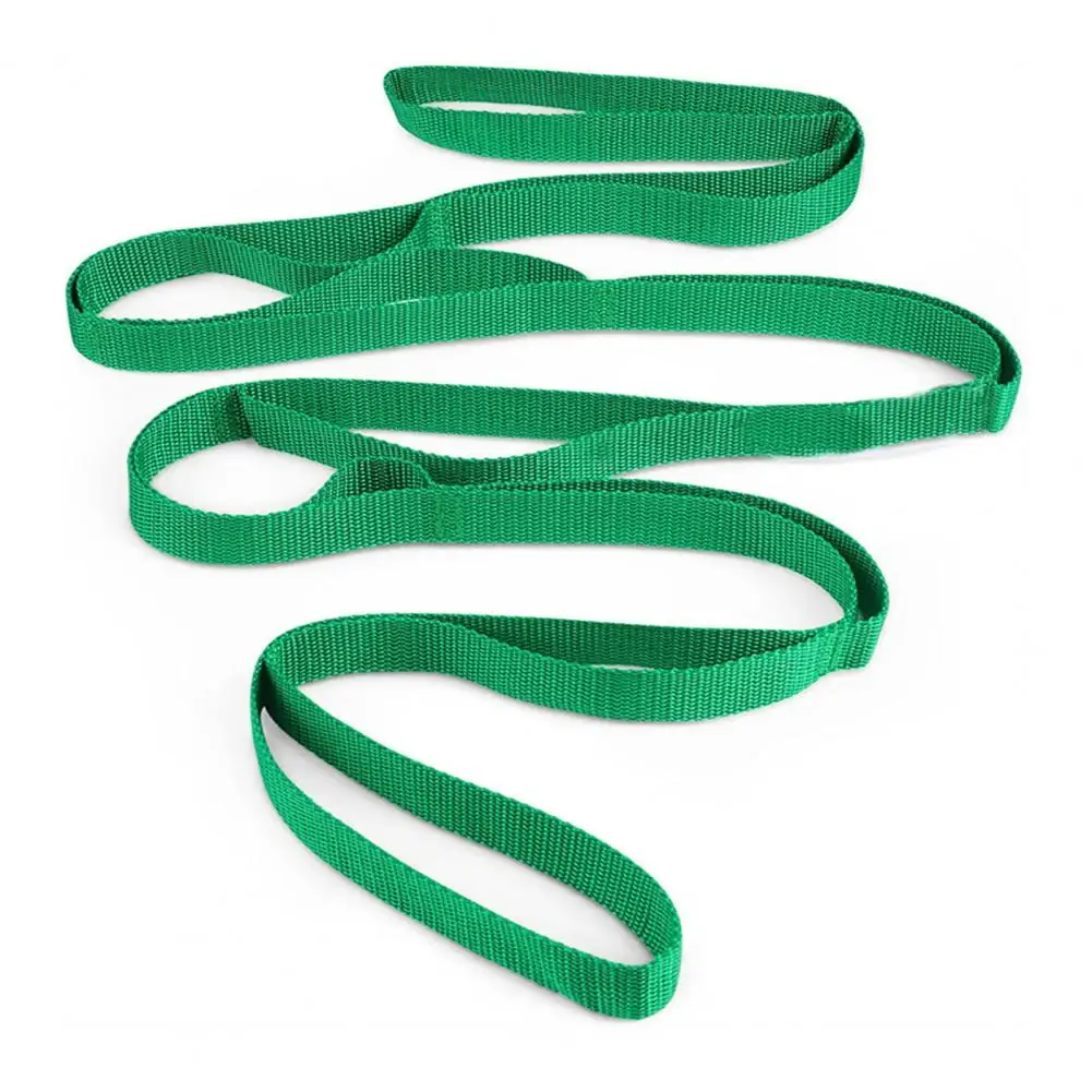 Fitness Elastic Band Non-elastic Stretch Strap for Physical Therapy Wear Resistant Yoga Stretching Strap with Multiple for Men