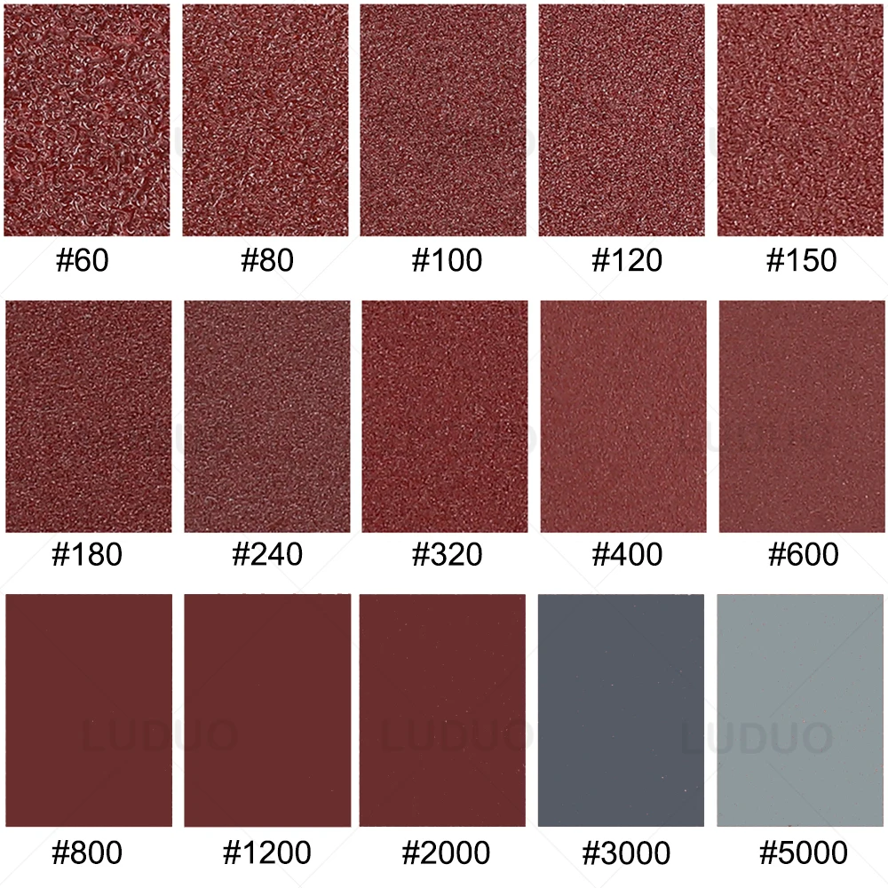 3/4/5/6/7인치 40개입 샌딩 디스크 원형 사포 시트 세트 샌딩 페이퍼 광택 연마 패... - 2