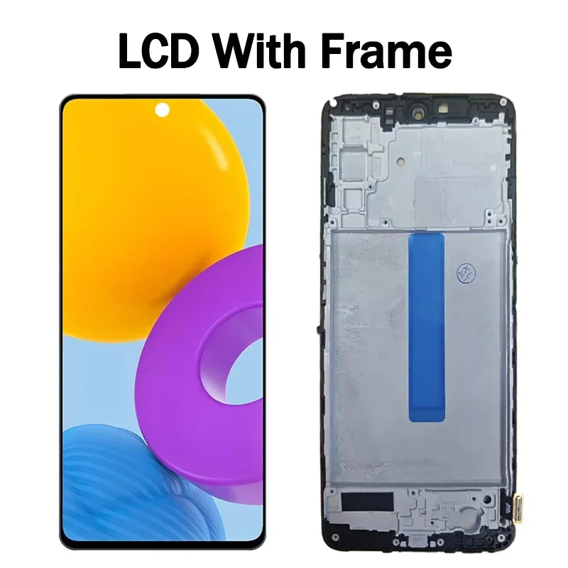 Wyświetlacz Super AMOLED do Samsung M52 5G M526B, ekran dotykowy, digitizer, kompletny moduł z ramką do Samsung M526 — zdjęcie produktu 4