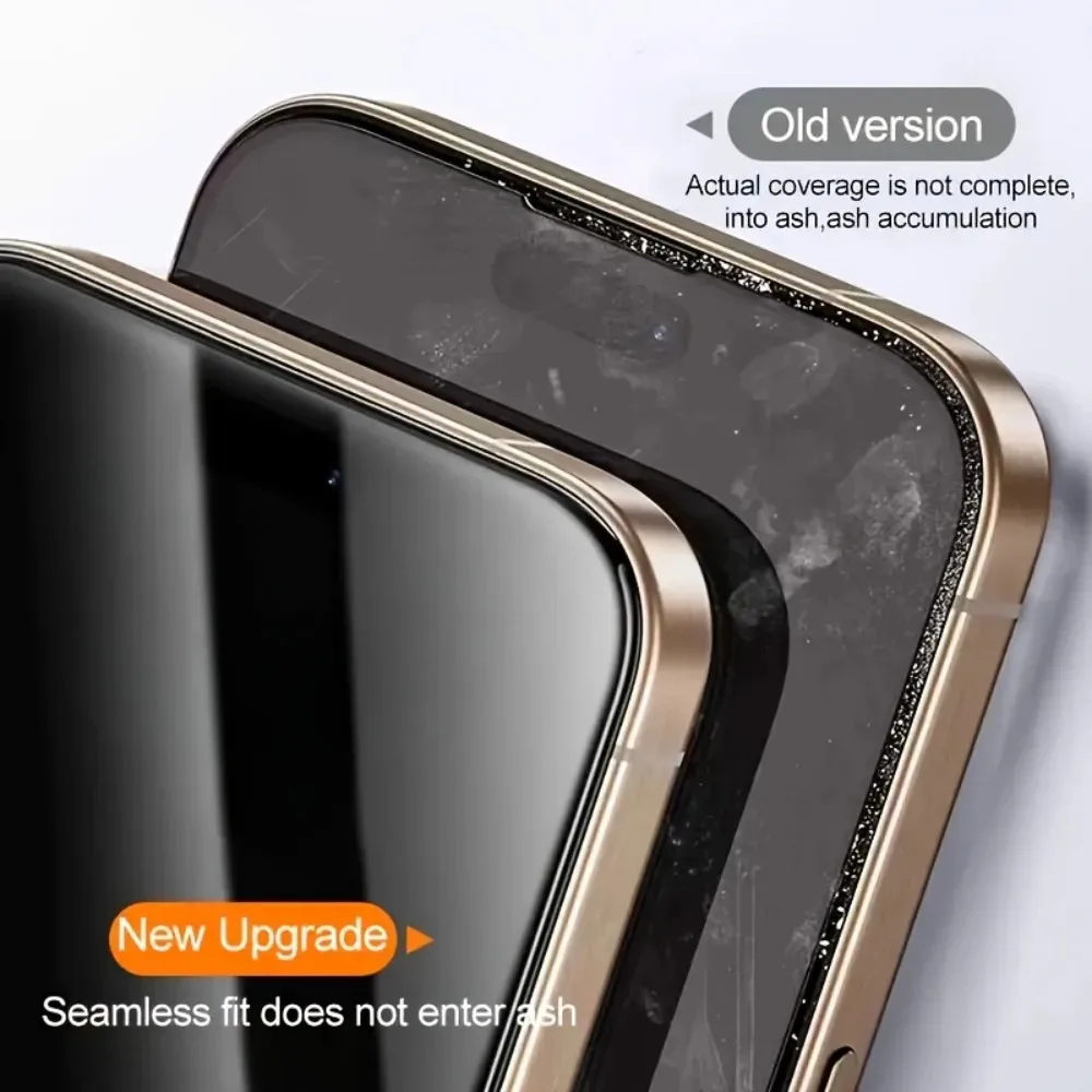 3 قطعة غطاء كامل HD واضح حامي الشاشة آيفون 16 15 14 برو ماكس 16 15 زائد 13 12 11 برو XS XR 16E زجاج واقي
