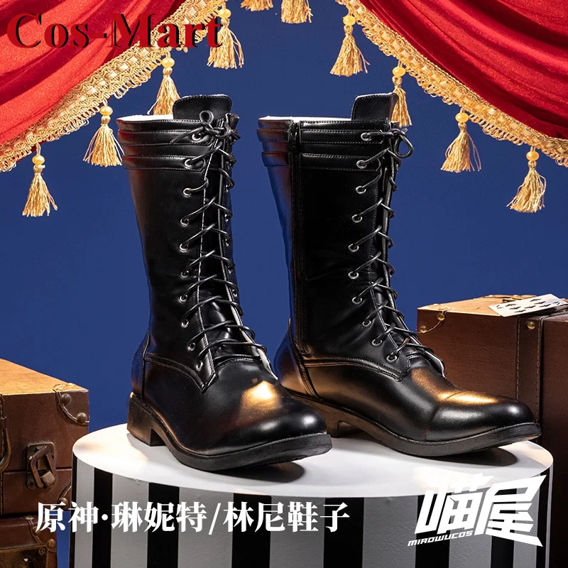 

Cos-Mart Genshin Impact Lynette/Lyney Shoes Cosplay Fashion High-Top Boots Party Role Play Clothing