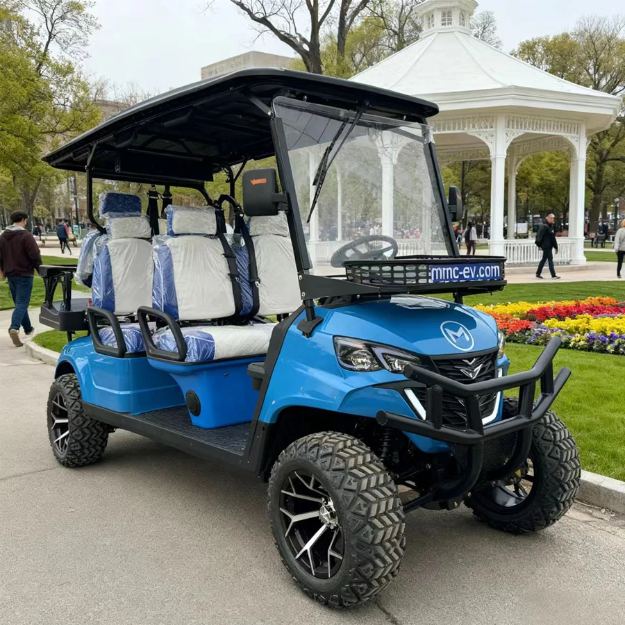 MMC CE معيار سعر جيد 48 فولت/72 فولت 4000 واط/7000 واط عربات التي تجرها الدواب جولف عالية الجودة شاشة تعمل باللمس 2/4/6/8 مقاعد عربة جولف كهربائية مرفوعة #4