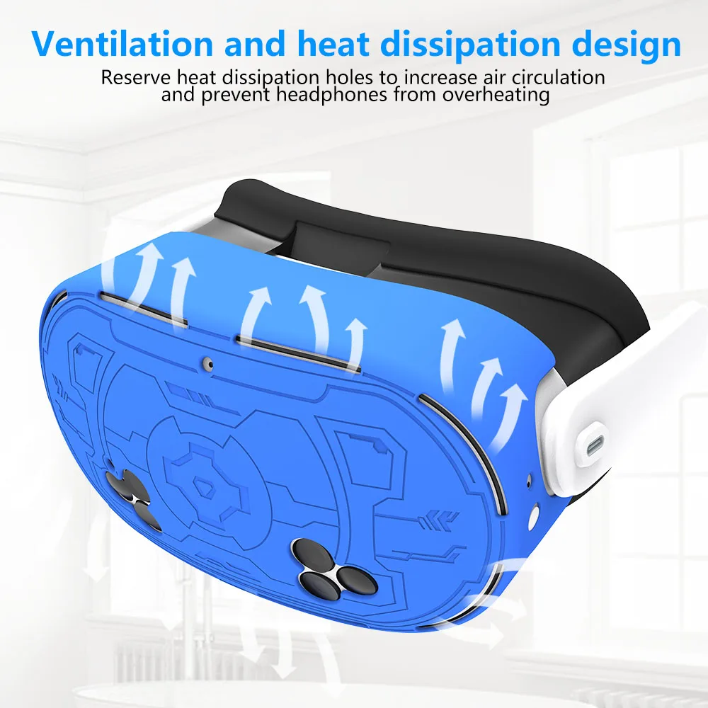 Para meta quest 3s mainframe capa tpu capa protetora à prova de queda à prova de poeira quest 3s mainframe capa vr acessórios