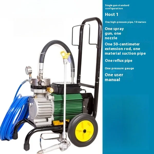 Spruzzatore airless ad alta pressione: verniciatura ad alta potenza con vernice al lattice, piccola macchina a spruzzo elettrica domestica per vernice ad olio, efficiente, facile da usare