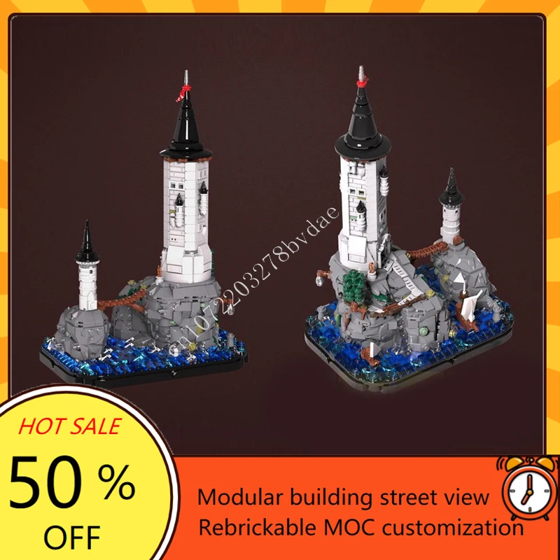 1319PCS Tower in The Coast Modular MOC Creative street view Model Building Blocks Architecture DIY Education Assembly Toys Gifts