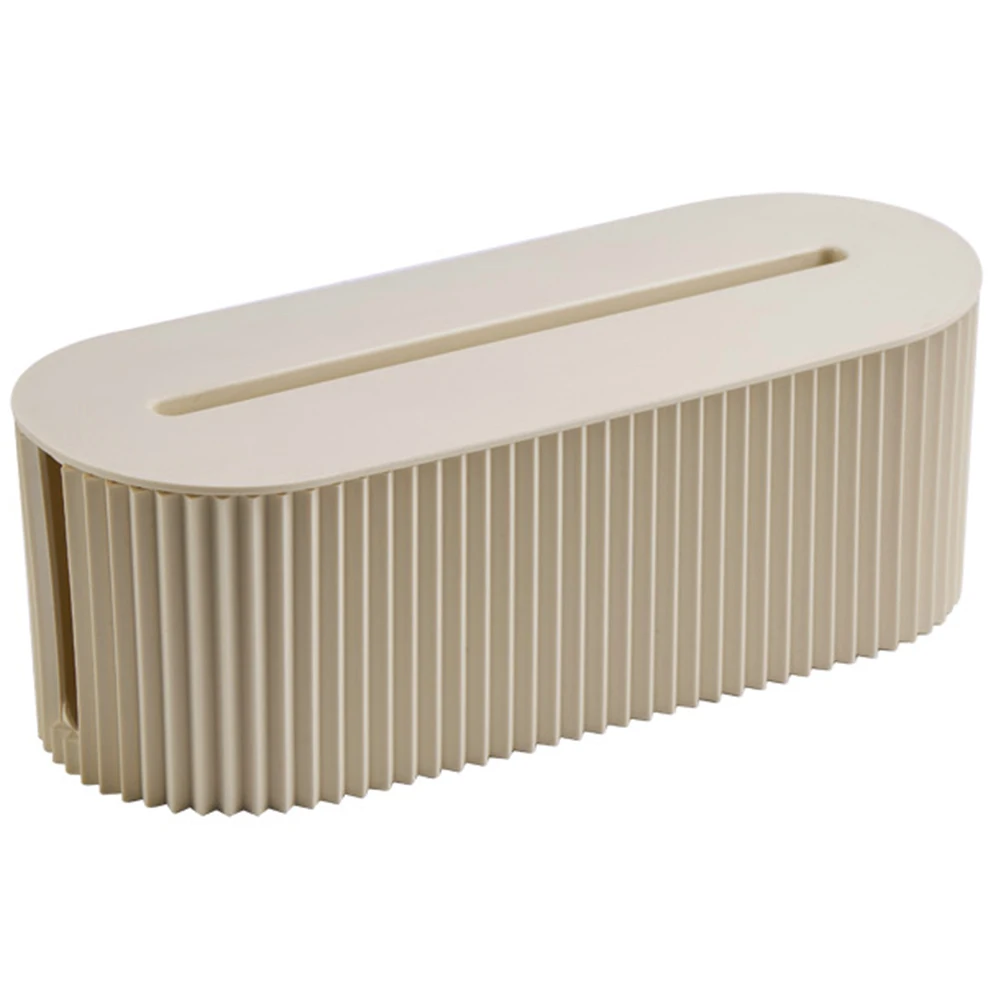 صندوق مرتب للكابل، منظم سلك سطح المكتب، صندوق منظم الكابلات ذو سعة كبيرة مع غطاء منظم شريط الطاقة لإخفاء الكابلات الفوضوية