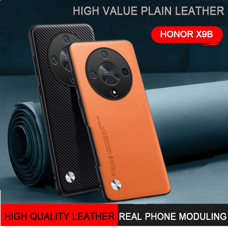 For Honor Magic 6 Lite Plain Leather Case TPU Pure Color Cover Shockproof Phone Case for Honor Magic 6 Lite Mobile Phone Coques