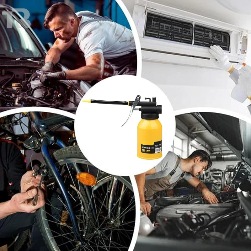 Pompa do smaru, smarownica, smarowanie, metalowa, wysokociśnieniowa, samochodowa, pojemnik na olej, butelka, narzędzie do naprawy, 200ML 250ML 300ML