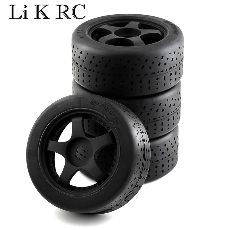 

4Pcs 100X42mm 5-Spoke Tire Tyre 17Mm Wheel Hex For Arrma 1/7 Infraction Felony Limitless RC Car Upgrade Parts