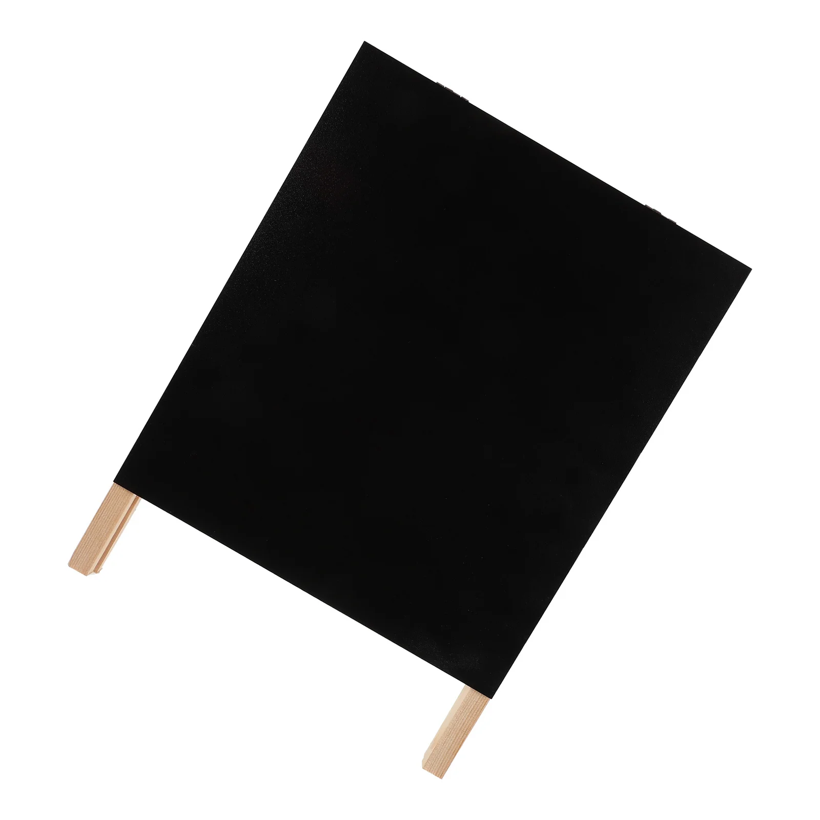 

Versatile Foldable Chalkboard Wooden Easel Sign Reusable Erasable Desktop Wall Hanging Display Board for Messages Photos Art