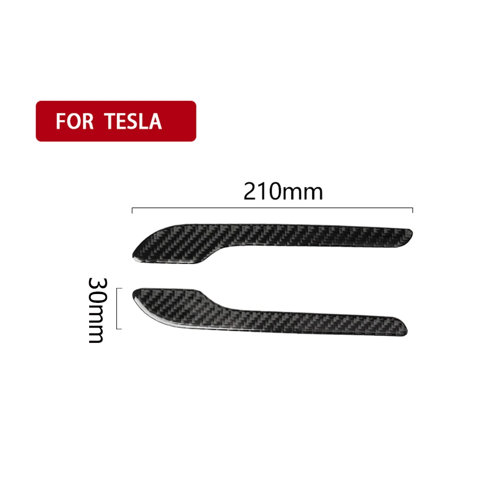 For Tesla Model 3 Model Y 2021 Car Door Handle Wrap Decoration Stickers 4 Pieces ABS Plastic Modification Handle Cover Kit